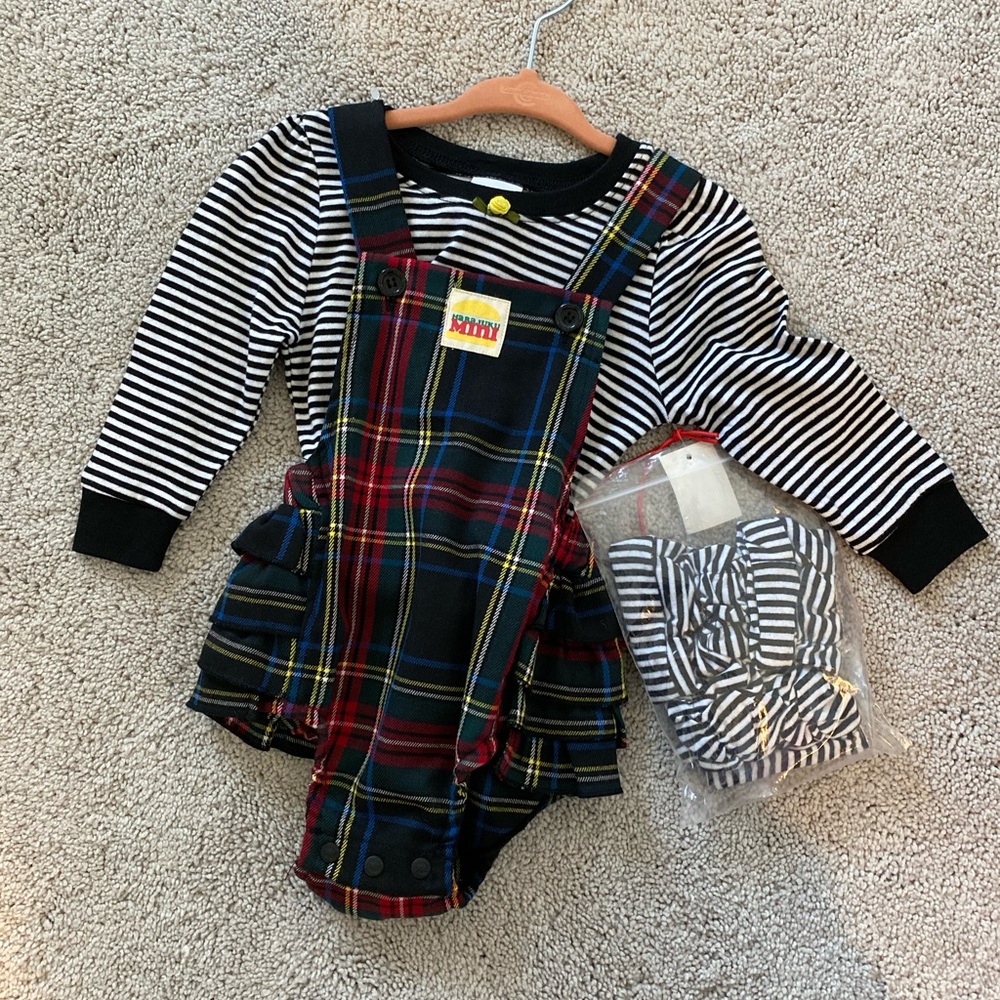Harajuku Mini for Target plaid romper & leg warmer